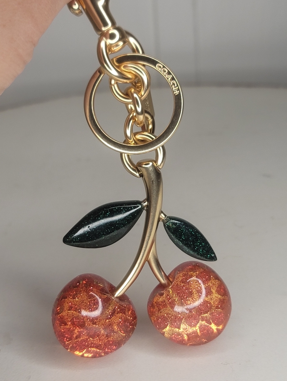 Coach Cherries Keychain - Picture 2 of 3